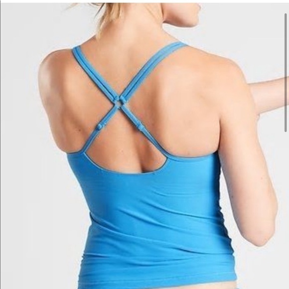 Athleta Cloudbreak Rib Bra-Sized Tankini 34D/DD -214 - Picture 1 of 11